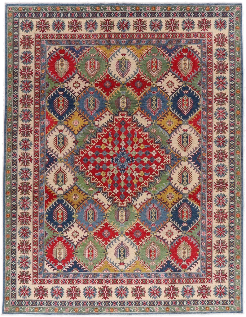 Kazak Tappeto 280x360 (Pakistan) Annodato A Mano