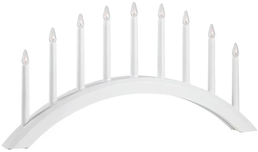 Markslöjd 705954 - Candelabro natalizio AVENTO 9xE10/3W/230V bianco