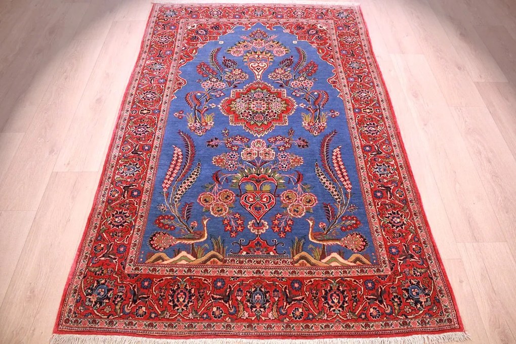 Kashan Tappeto 130 x 210 (Iran) Annodato A Mano