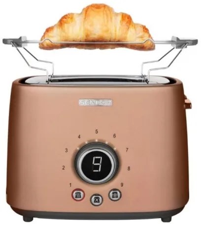 Sencor - Tostapane per 2 fette con funzione grill 1000W/230V ramato