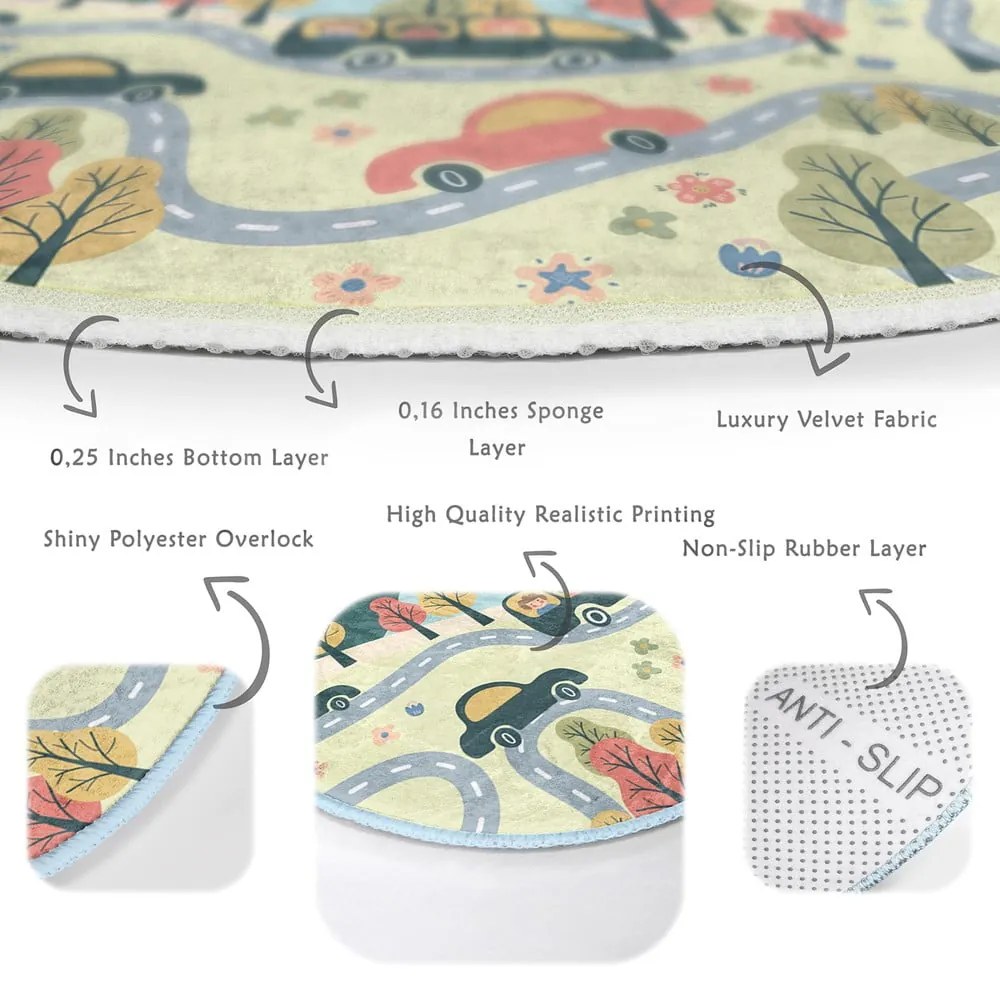 Tappeto per bambini ø 100 cm Comfort - Mila Home