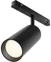 Faretto Per Binario Moderno Focus Led Alluminio Nero 1 Luce Calda 20W