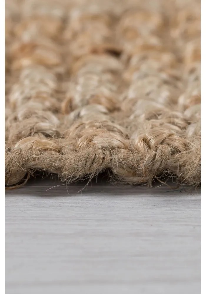 Passatoia di colore naturale in iuta tessuta a mano 60x150 cm Jute Boucle – Flair Rugs