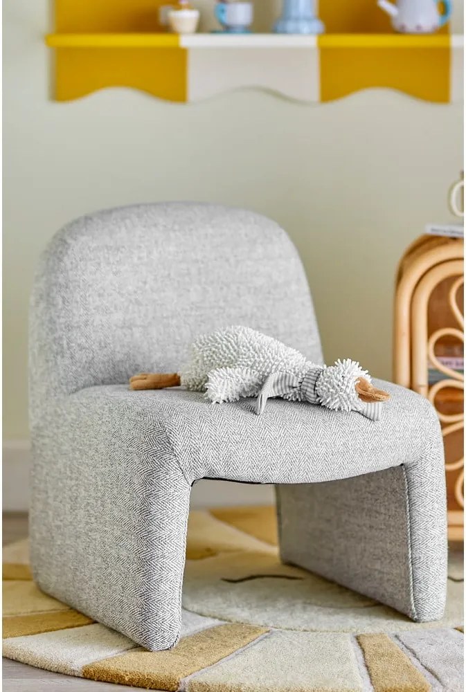 Poltrona per bambini greige Neel – Bloomingville Mini