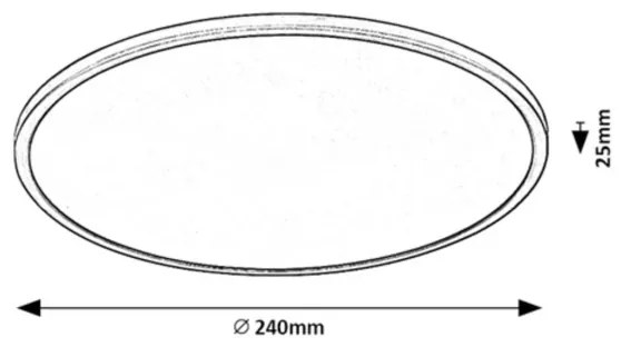 Rabalux 71155 - Plafoniera LED dimmerabile EZIO LED/15W/230V 3000K 24 cm