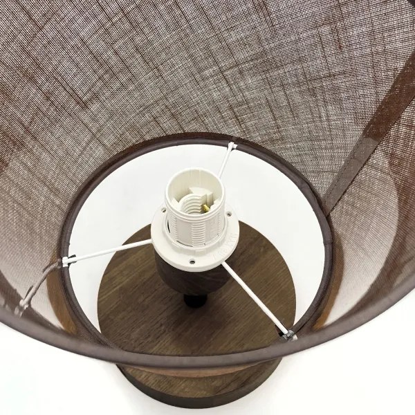 Brilagi - Lampadario LED ANTHONY 1xE14/60W/230V rovere noce/marrone