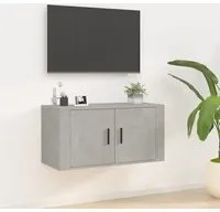 Mobile Porta TV a Parete Grigio cemento 80x34,5x40 cm 816628