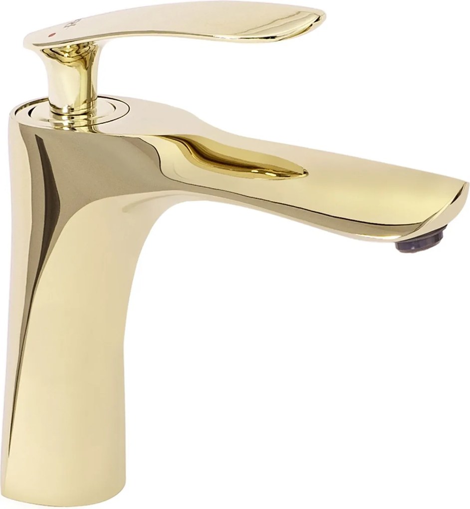 Rubinetto da lavabo Rea Orbit Gold Low