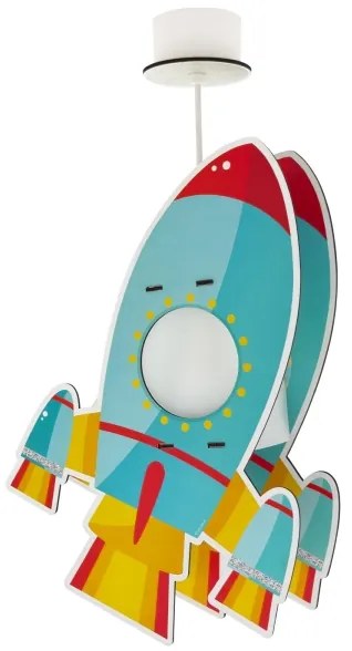 Dalber 63357 - Lampadario per bambini ROCKET 1xE27/15W/230V