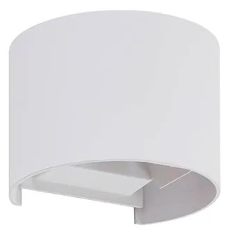 Lindby - Nivar Round LED Applique da Esterno White Lindby