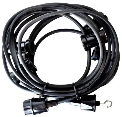 Catena decorativa da esterno GIRLANDA 12 m 10xE27/15W/230V IP44