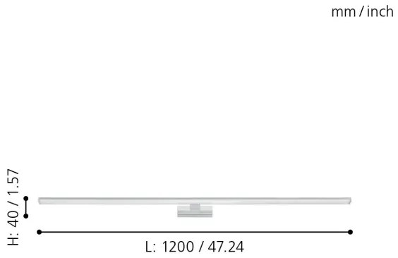 Eglo 99297 - Illuminazione a LED per specchi da bagno PANDELLA LED/14W/230V IP44