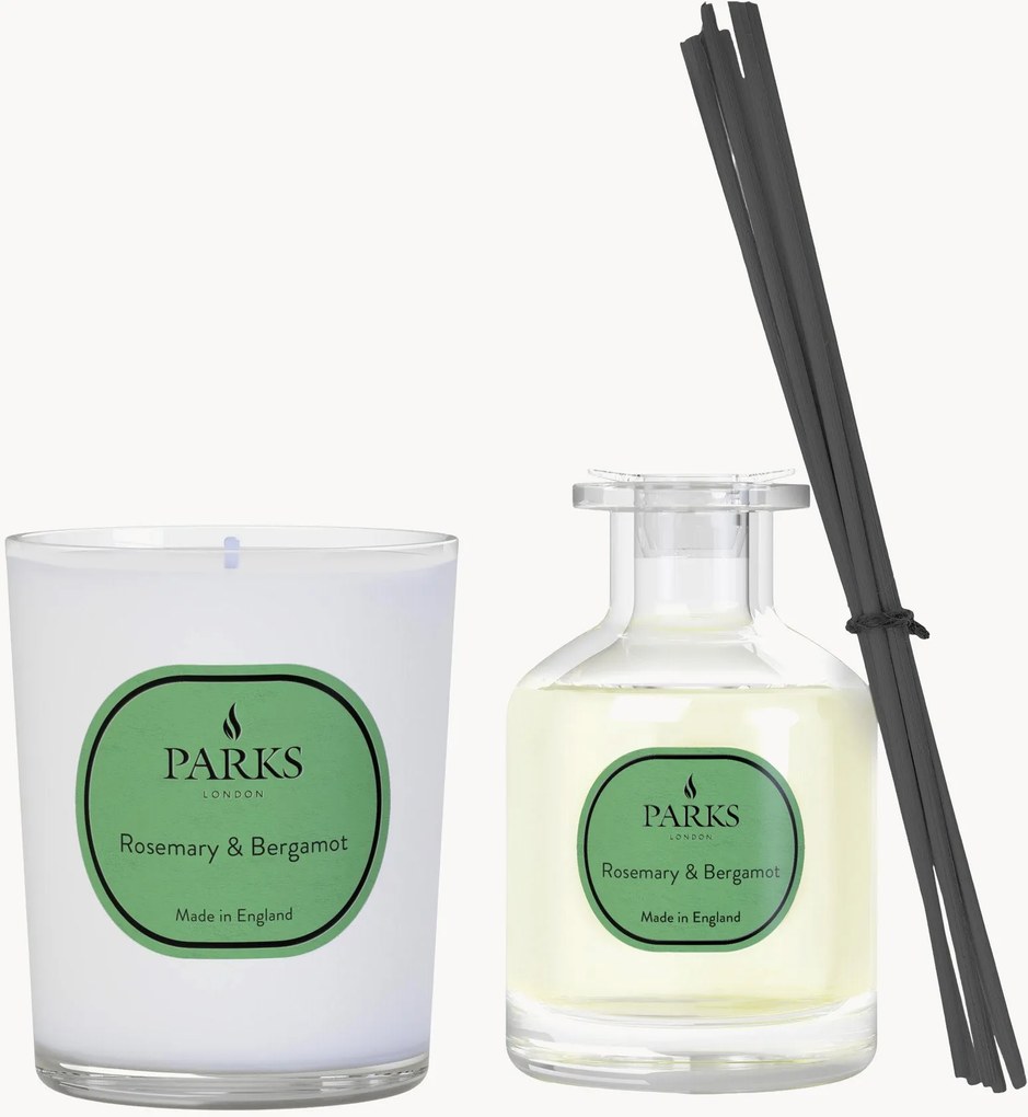 Set profumo per ambienti Vintage Aromatherapy (rosmarino, bergamotto e lavanda), 2 pz