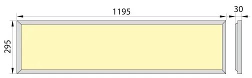 Plafoniera LED da incasso OREGA PLUS 120 LED/40W/230V 4000K IP40