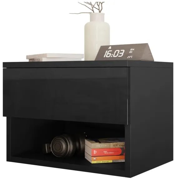 Comodino NECE 32x45 cm nero