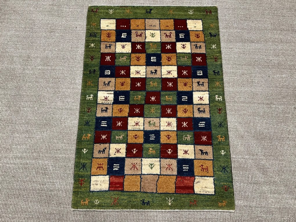 Gabbeh Tappeto 80x120 (Iran) Annodato A Mano