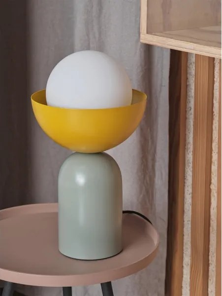 Osram - Lampada da tavolo DECOR BOWL 1xE14/25W/230V verde/gialla