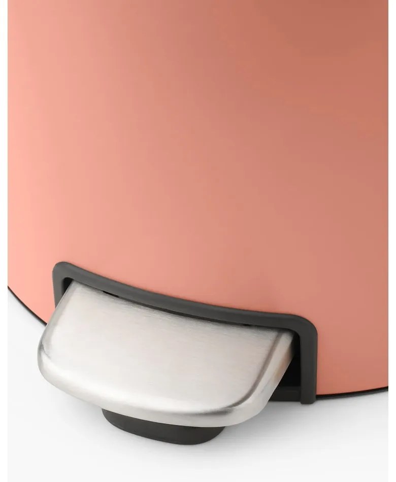 Cestino per la spazzatura color salmone in acciaio con pedale 30 l NewIcon – Brabantia