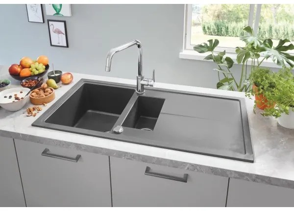 GROHE 32843002 - Miscelatore monocomando per lavello EUROSMART COSMOPOLITAN, cromo lucido