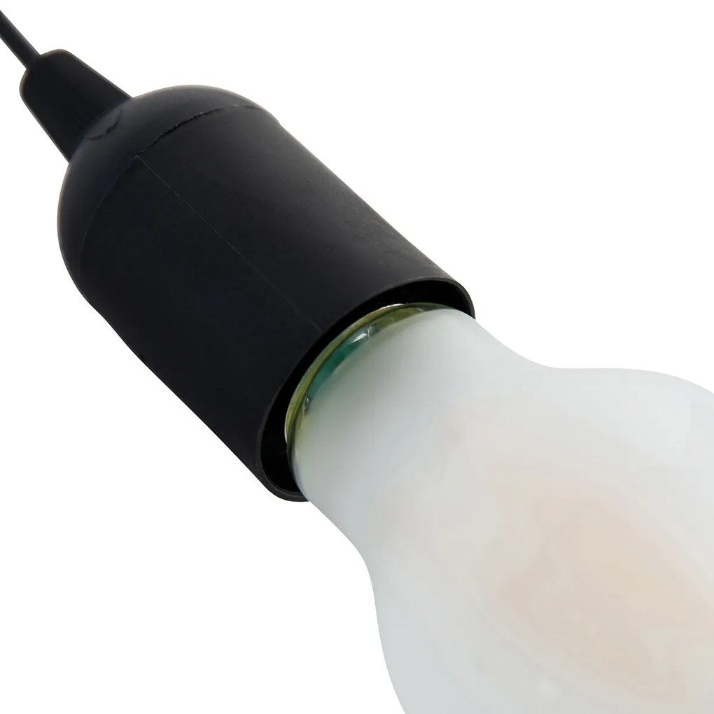 Set di 6 portalampada neri mobili incl. lampadine A60 - Move