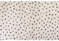 Tappeto in cotone beige chiaro 200 x 300 cm Rettangolare motivo animali moderno