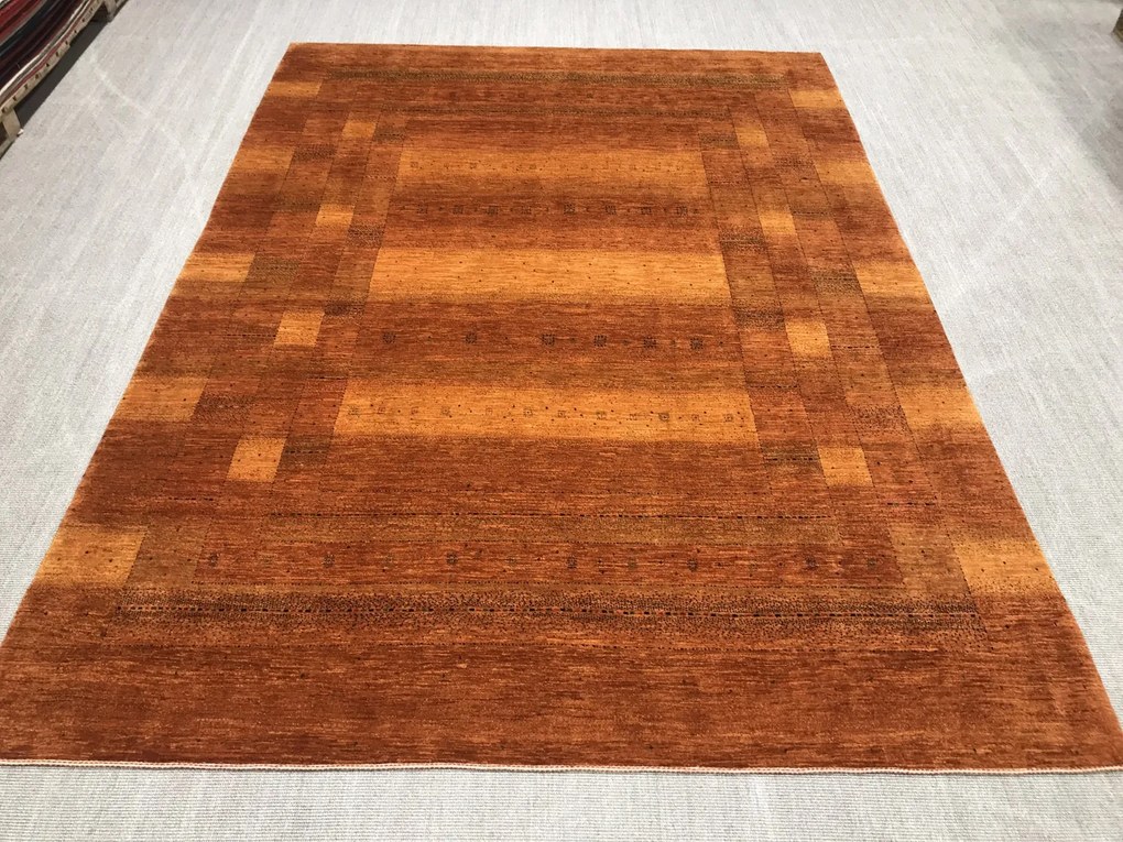 Loribaft Tappeto persiano 370x270 Giallo (Iran) Annodato A Mano