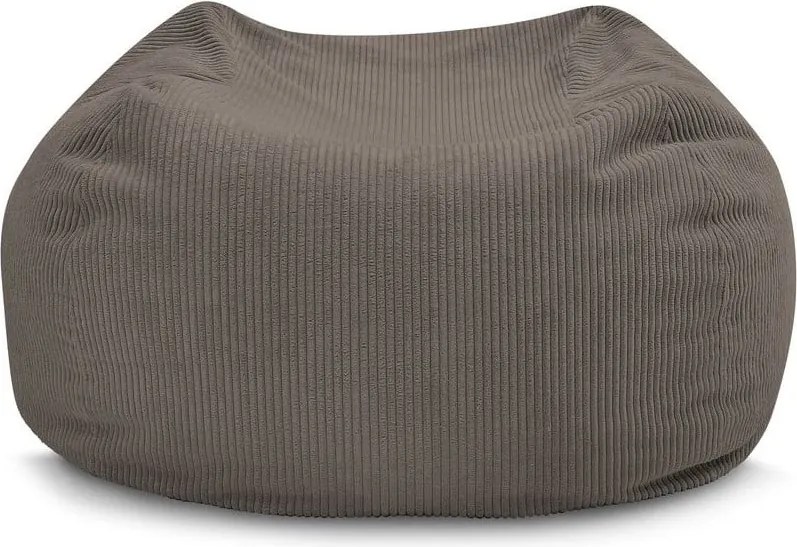 Puof a sacco grigio/marrone Voltaire – Bobochic Paris