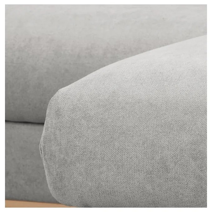 Divano angolare grigio chiaro (angolo destro) Beata - Ropez