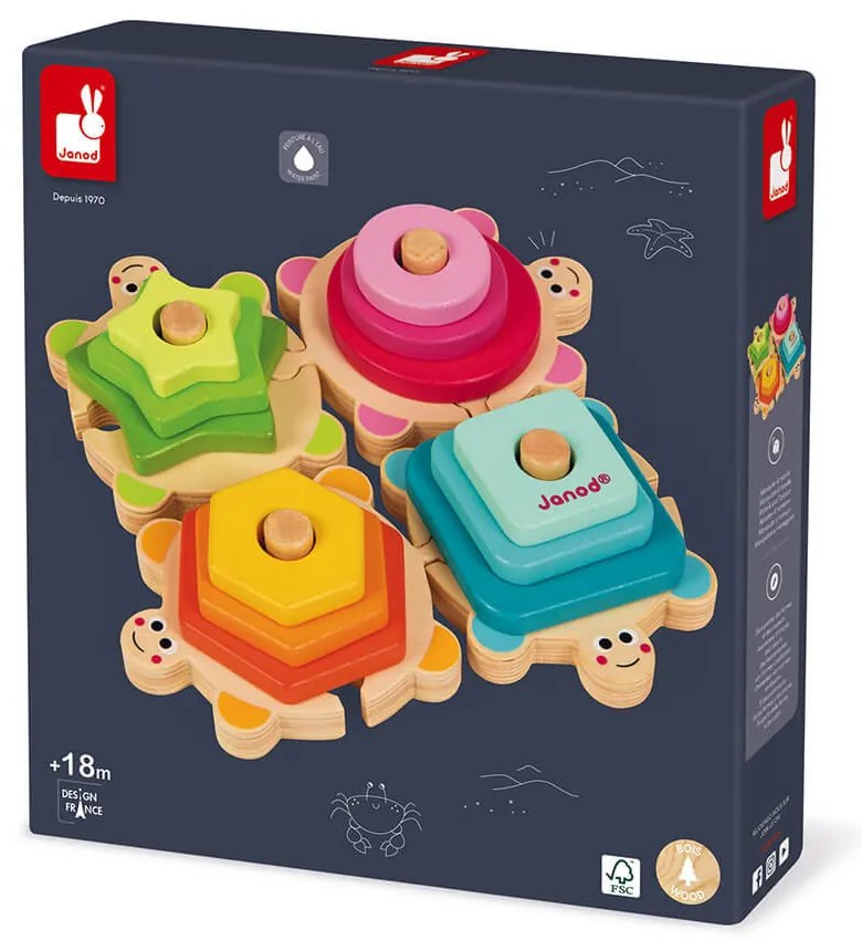 Tartarughe Impilabili I Wood - legno