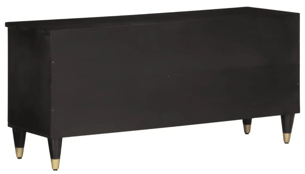 Mobile porta tv 100x33x46 cm in legno massello di mango