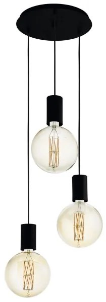 Eglo 98663 - Lampadario a sospensione con filo POZUETA 3xE27/40W/230V
