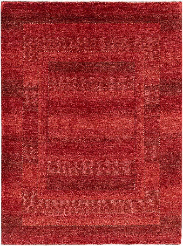 Loribaft Tappeto 180 x 230 Rosso (Iran) Annodato A Mano