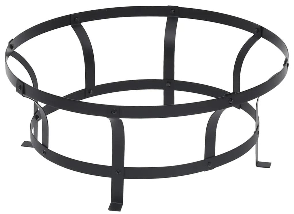 Braciere da Giardino con Griglia in Acciaio Inox 76 cm