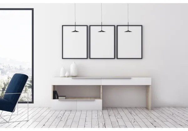 MAXLIGHT P0456 - Lampadario LED a sospensione con filo HANA LED/6W/230V diametro 17,5 cm nero