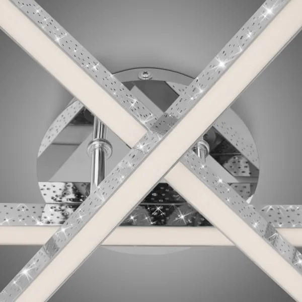 Brilo - Lampadario a plafone LED REY 3xLED/5W/230V cromo lucido