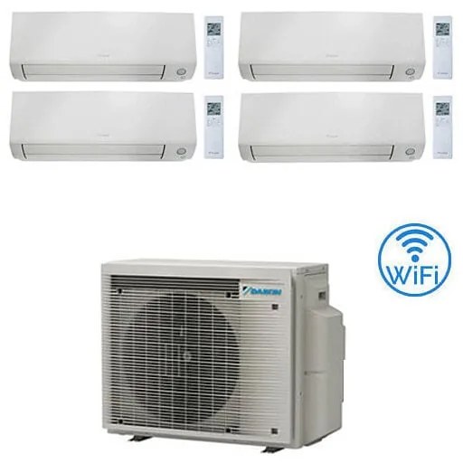 Daikin - Climatizzatore garanzia italia Perfera All Seasons Wifi Quadri Split Inverter 9000 + 9000 + 12000 + 12000 btu con u.e. 4MXM80A9 Classe