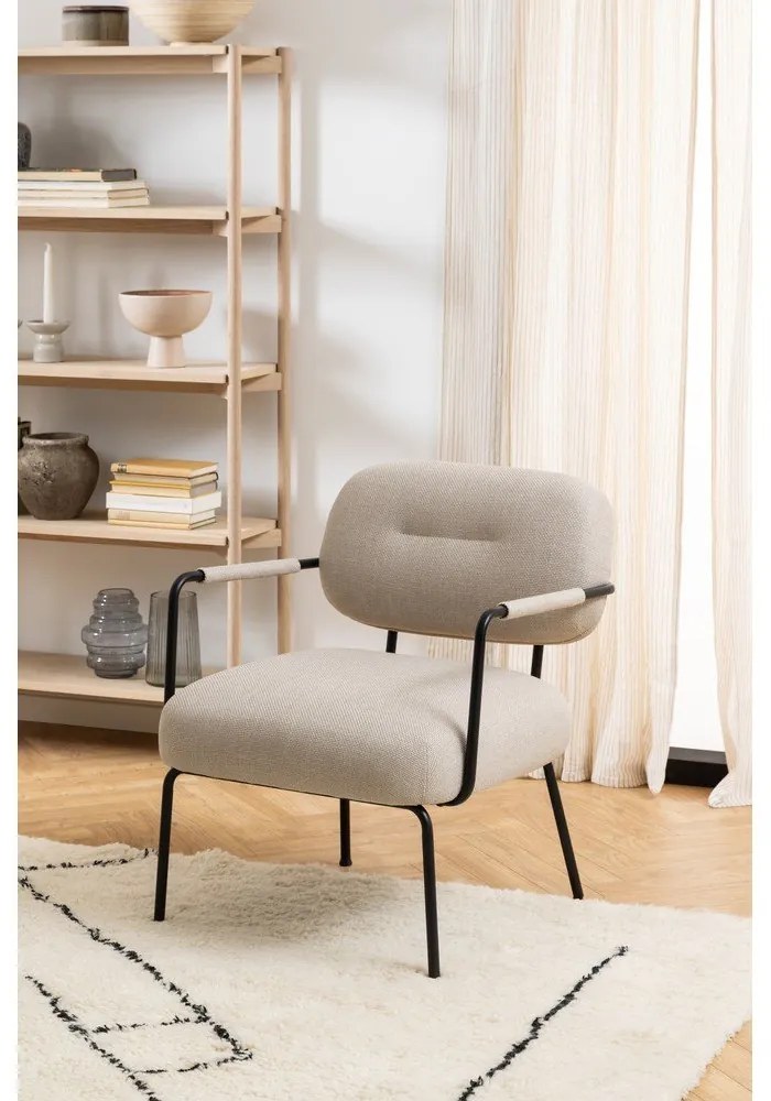 Poltrona beige Dillon - Actona