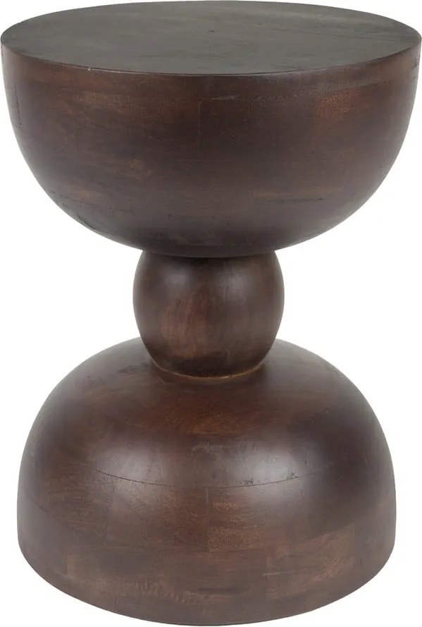 Tavolino rotondo in mango massiccio ø 30 cm Izzy – White Label