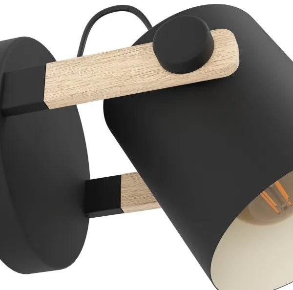 Eglo 43518 - Applique da parete HORNWOOD 1xE27/28W/230V