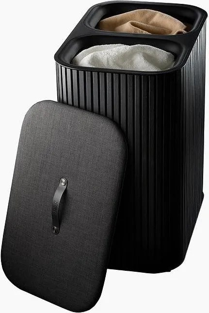 Cesta per il bucato nera in bambù 2x45 l Tota Luxe – Joseph Joseph