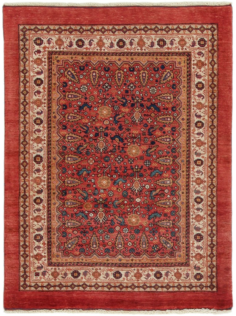 Gashghai Tappeto 90x130 (Iran) Annodato A Mano