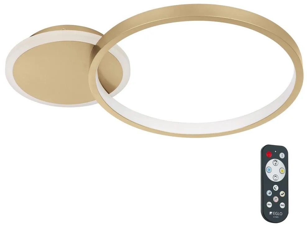 Eglo 900423 - Plafoniera LED dimmerabile GAFARES LED/15W/230V oro + tc