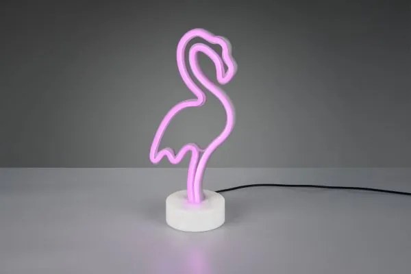 Flamingo lampada da tavolo led rosa h. 30cm  smd, 1,5w · 1x 10lm,