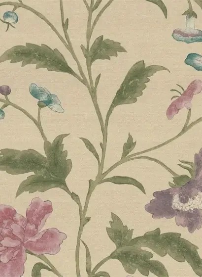 Little Greene Carta da parati China Rose - Sage