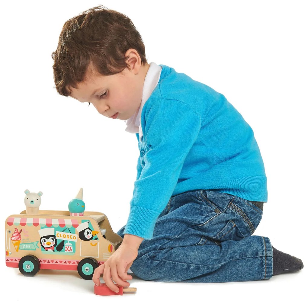 Tender Leaf - Furgone del gelataio in legno