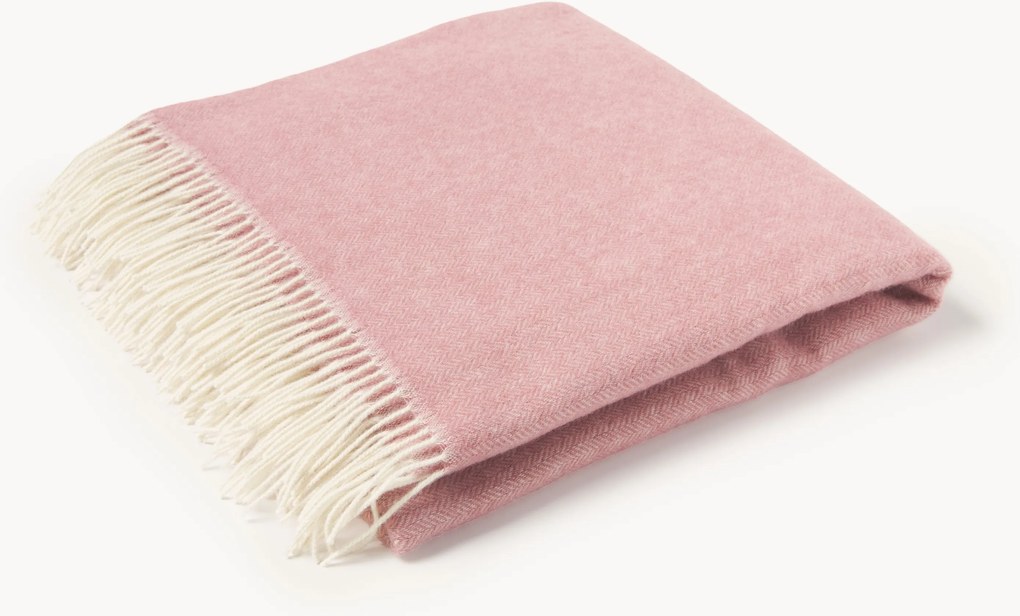 Coperta in lana con motivo a zig-zag Tirol