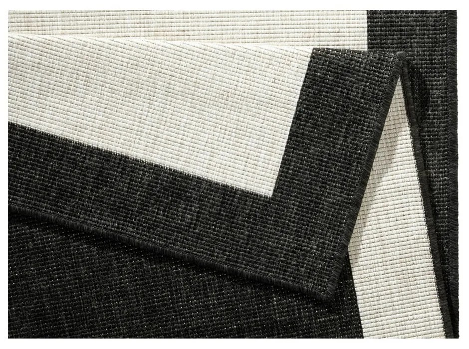 Tappeto da esterno nero e crema , 120 x 170 cm Panama - NORTHRUGS