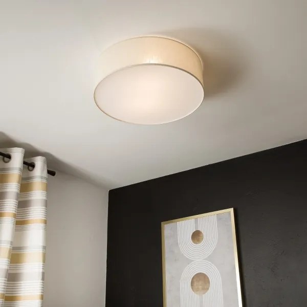 Plafoniera SIRJA DOUBLE 4xE27/15W/230V diametro 45 cm color crema