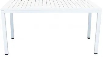 Tavolo Milo 150x90 con Struttura in Alluminio Verniciato, Bianco