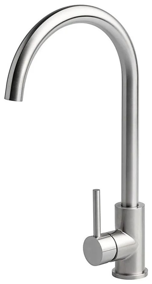 ALVEUS ES3508A - Rubinetto per lavello VIOLA 36,7 cm pettinato acciaio